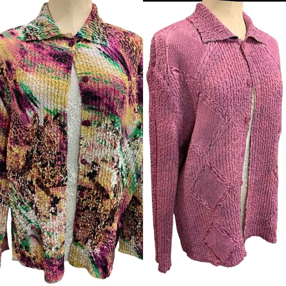 One Size Vintage Womens Y2K 1990s Magic Bubble 2 Piece Shell Reversible Jacket